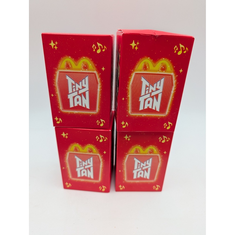 McDonalds TinyTAN BTS Happy Meal Toys Red Jung Kook RM jhope Lot of 4